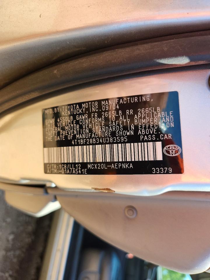 2004 TOYOTA AVALON