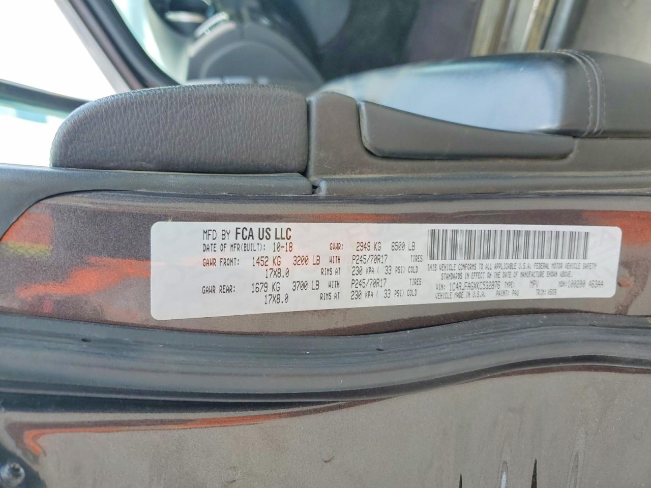 2019 JEEP GRAND CHER
