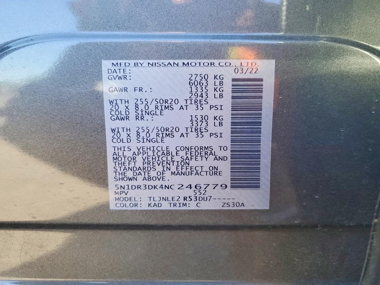 2022 NISSAN PATHFINDER