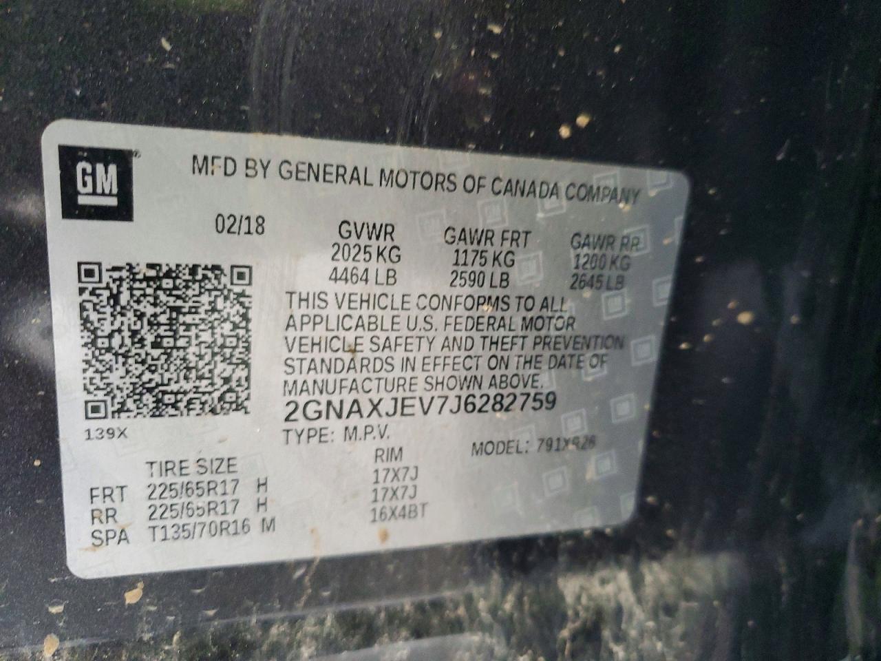 2018 CHEVROLET EQUINOX