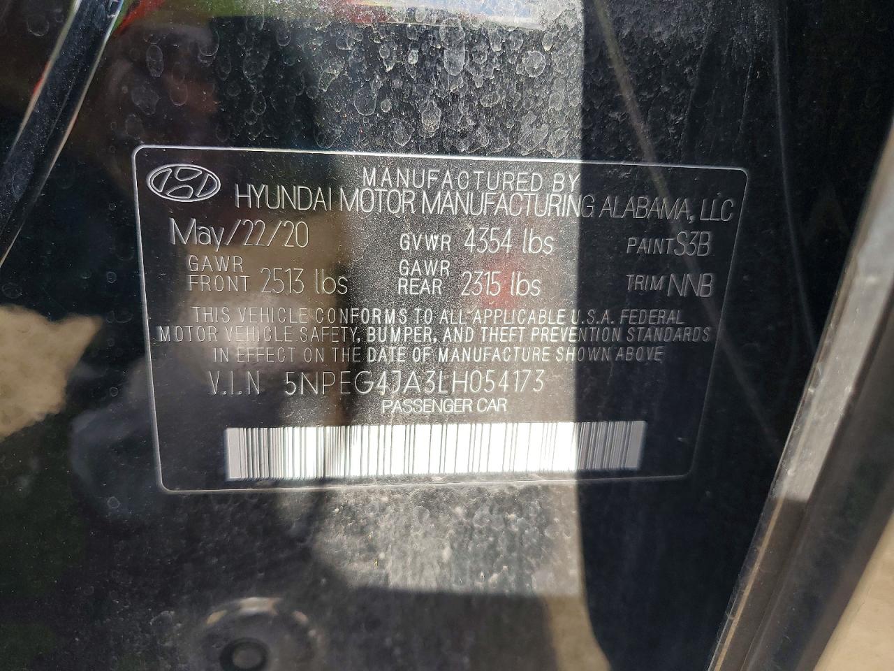 2020 HYUNDAI SONATA