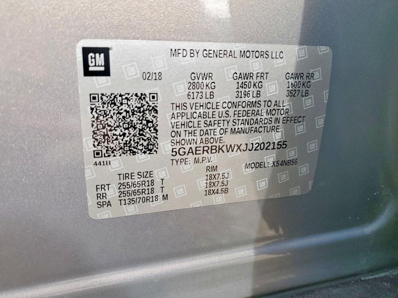 2018 BUICK ENCLAVE