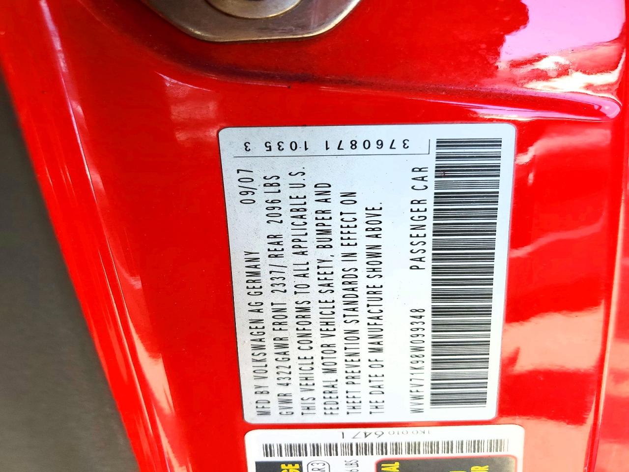 2008 VOLKSWAGEN GTI