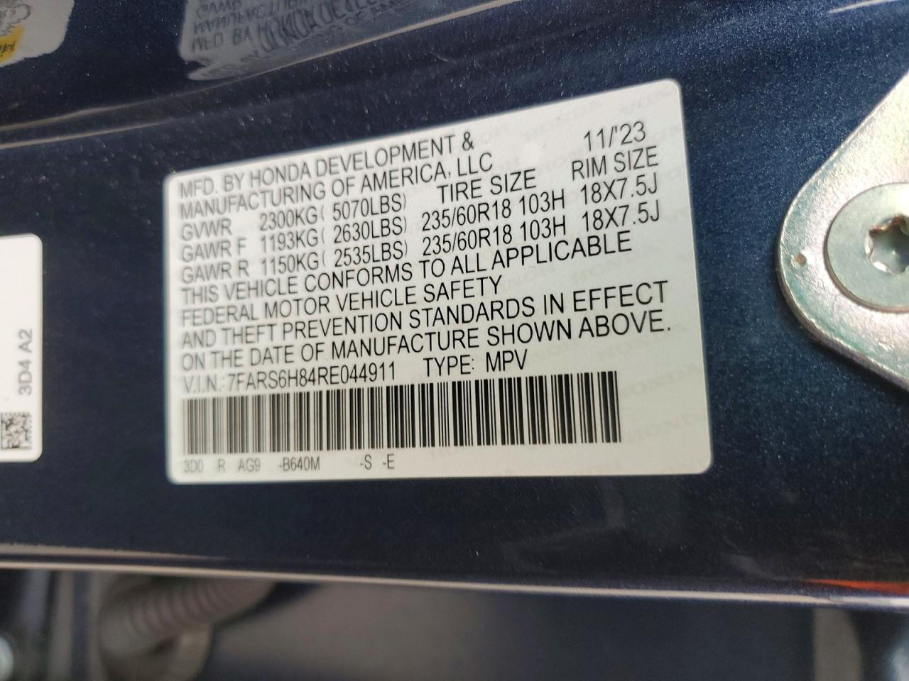 2024 HONDA CRV