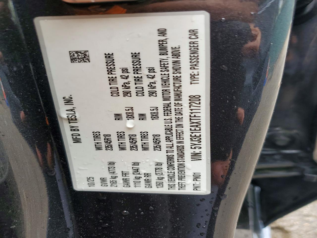 2026 TESLA MODEL 3