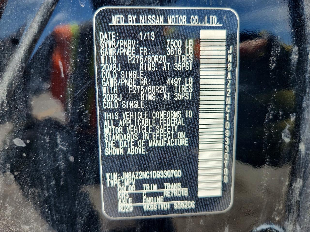 2013 INFINITI QX56
