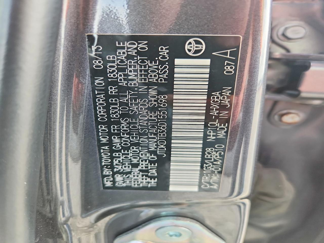2013 TOYOTA PRIUS