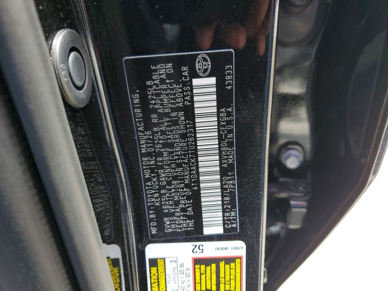 2026 TOYOTA CAMRY