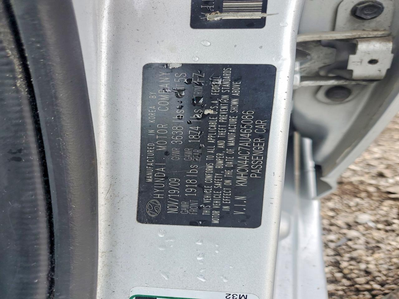 2010 HYUNDAI ACCENT
