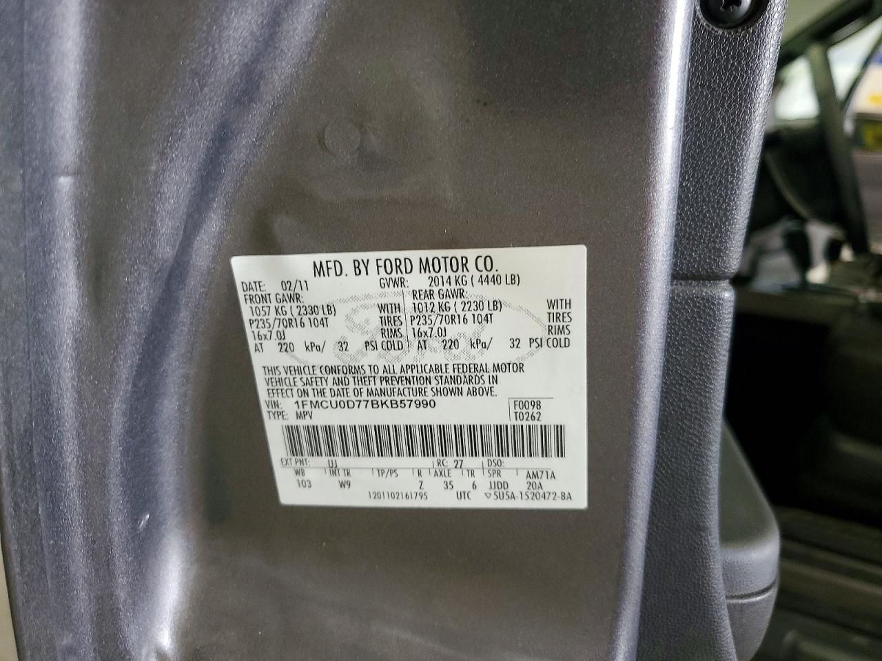 2011 FORD ESCAPE