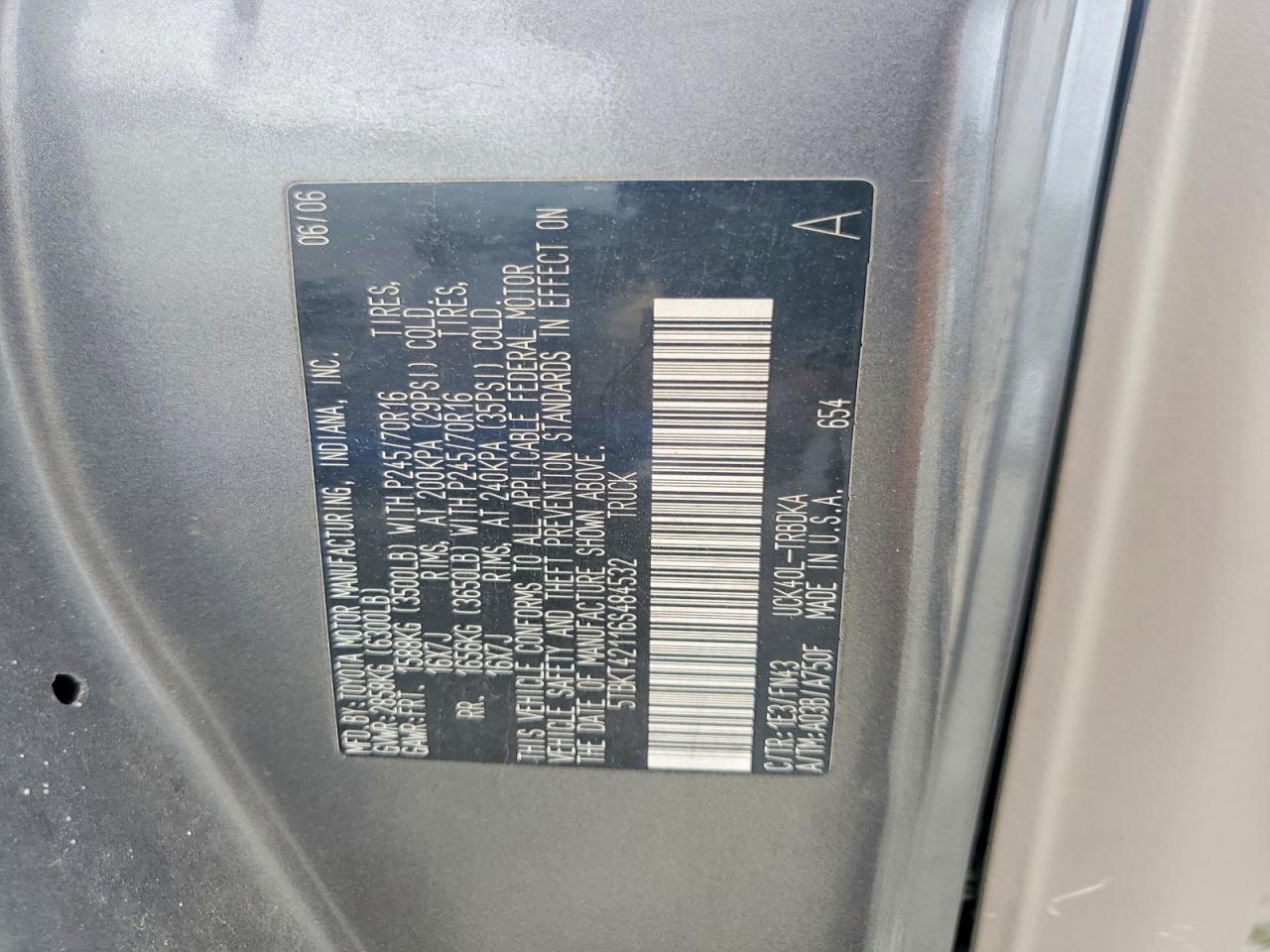 2006 TOYOTA TUNDRA