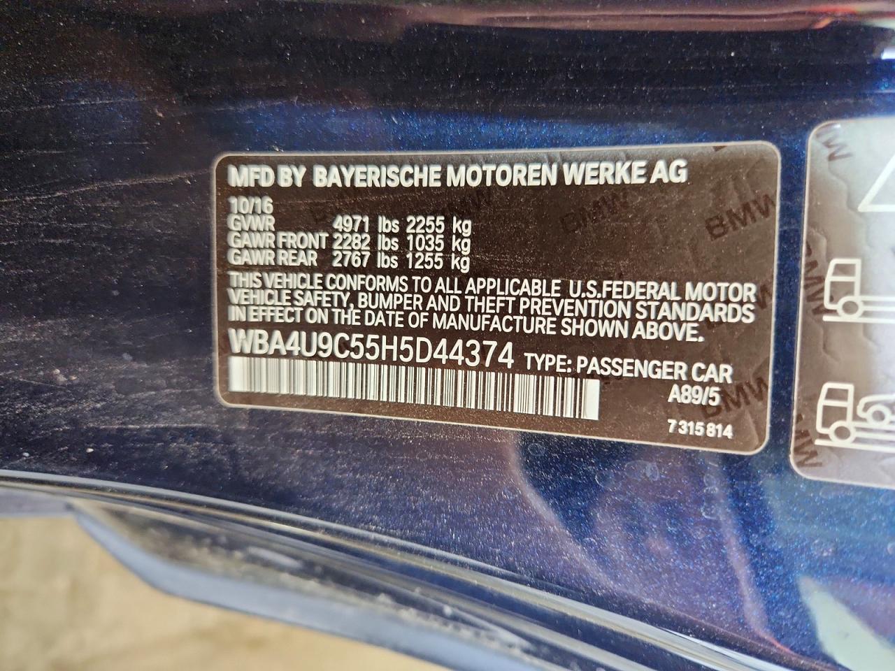2017 BMW 4 SERIES