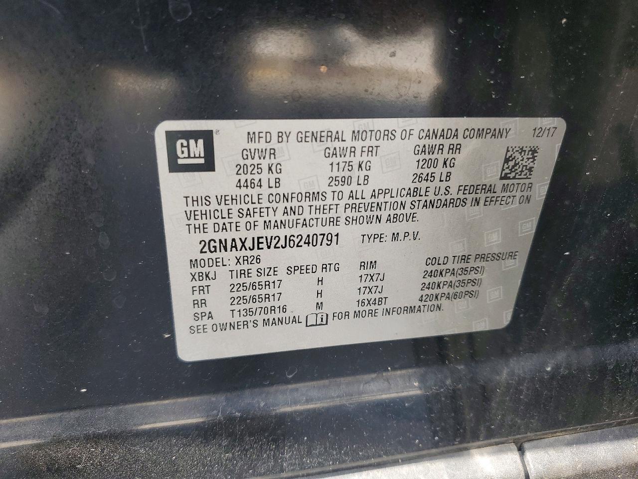 2018 CHEVROLET EQUINOX