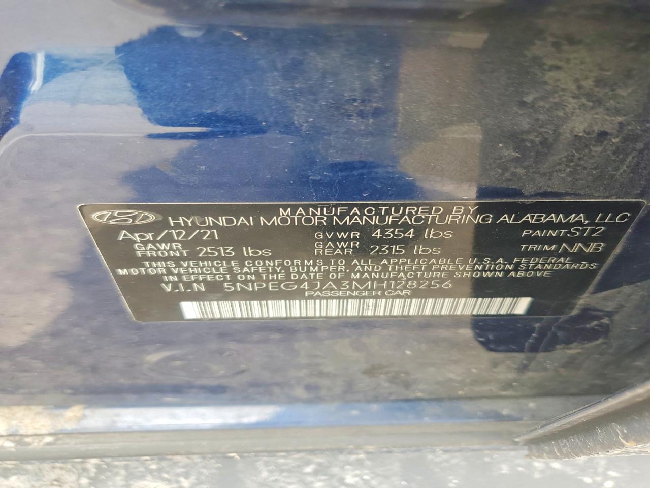 2021 HYUNDAI SONATA