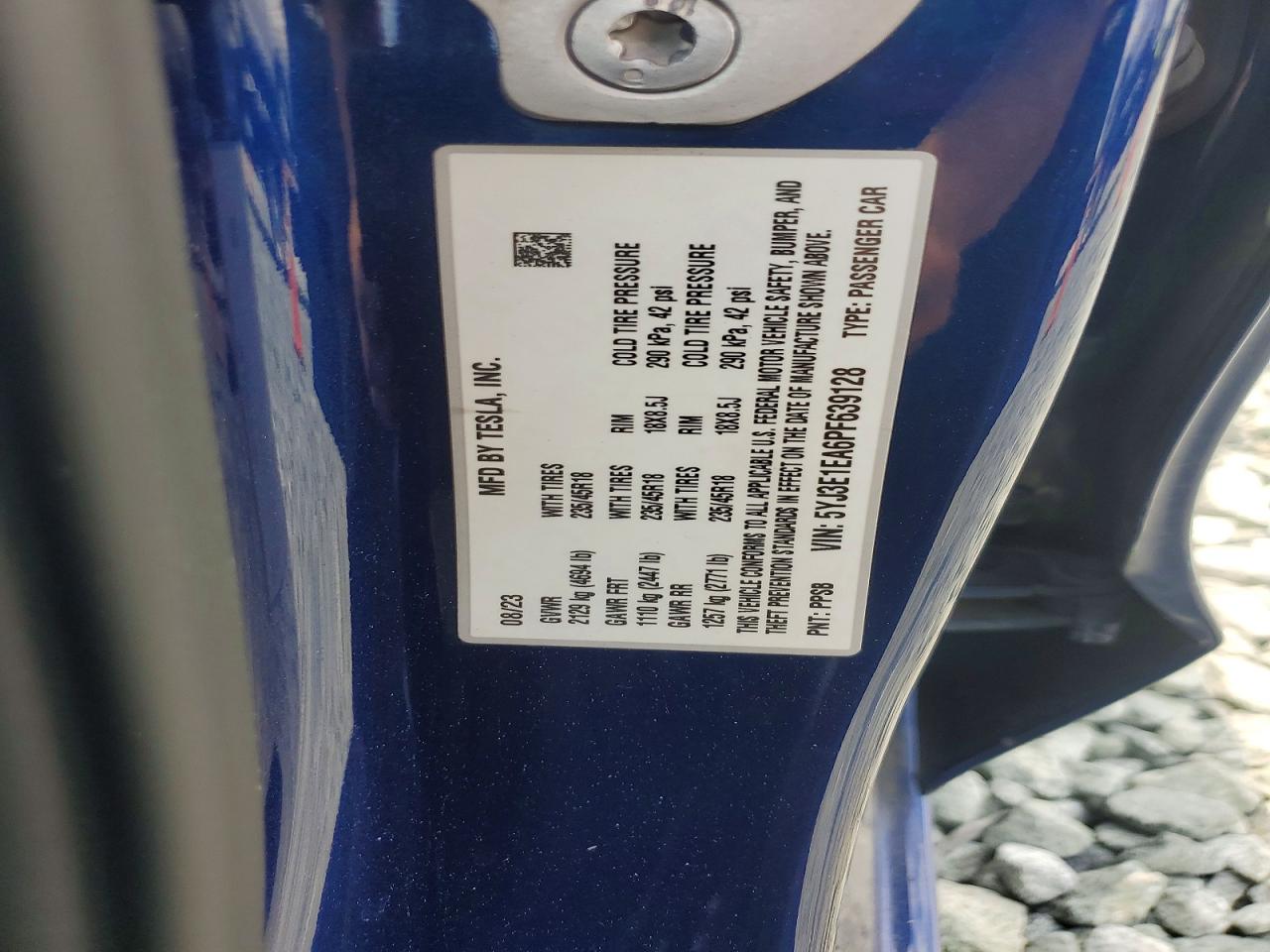 2023 TESLA MODEL 3
