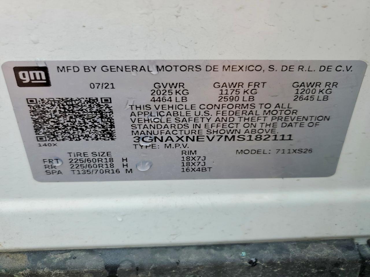 2021 CHEVROLET EQUINOX