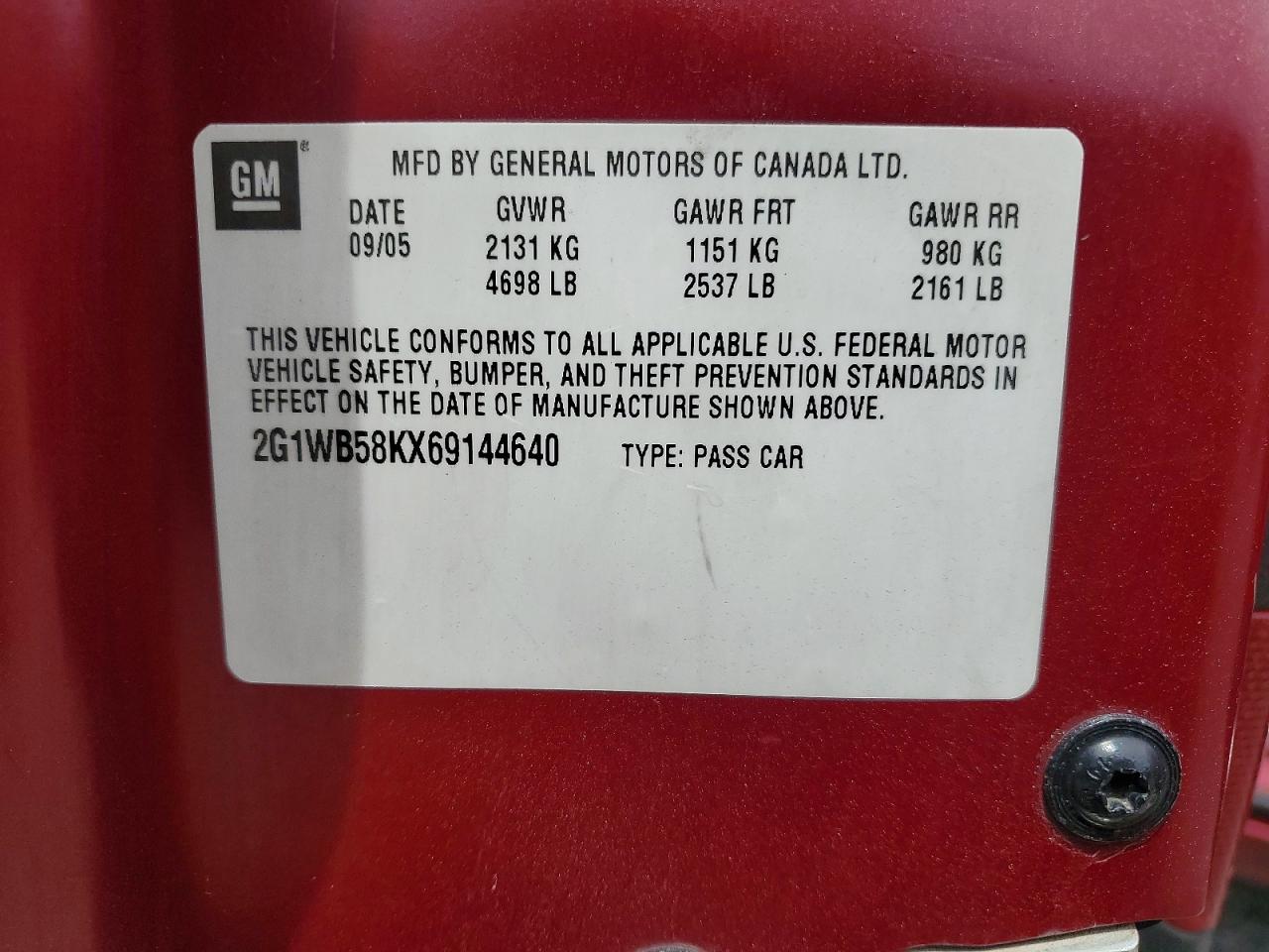 2006 CHEVROLET IMPALA