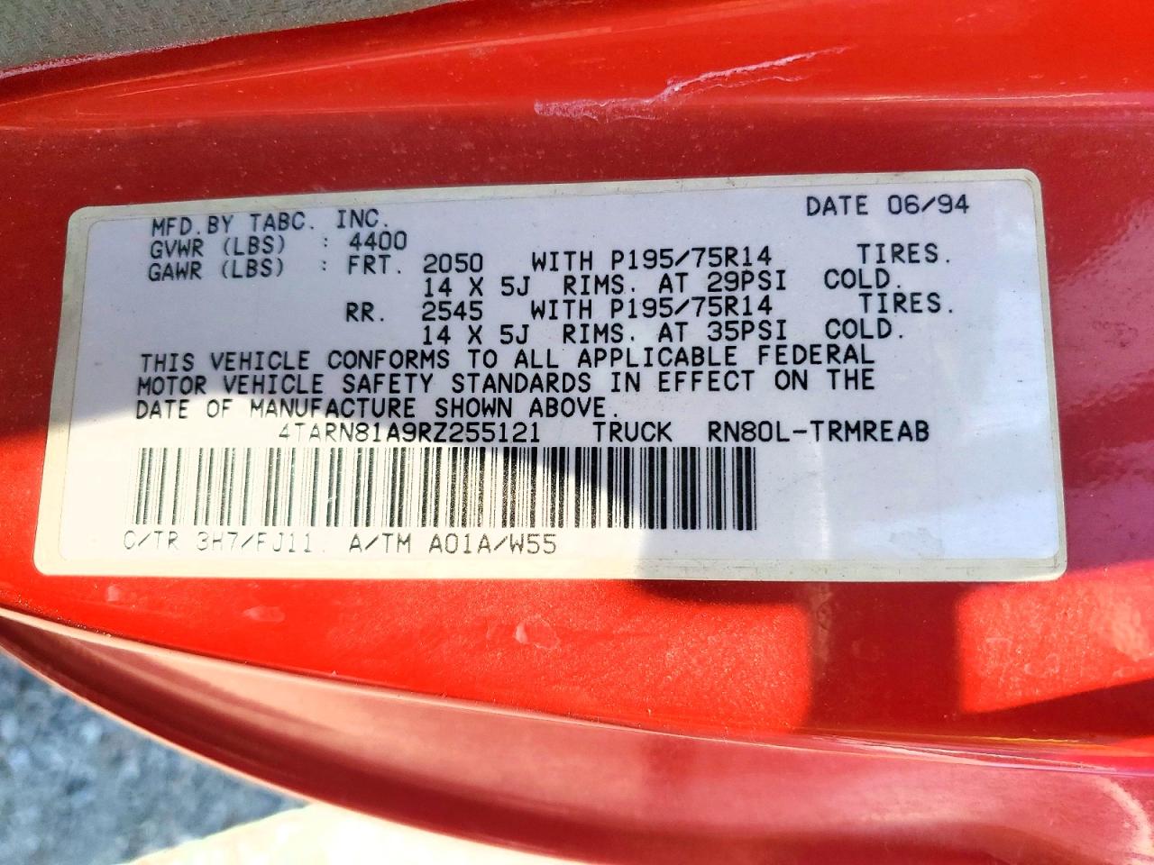 1994 TOYOTA ALL OTHER