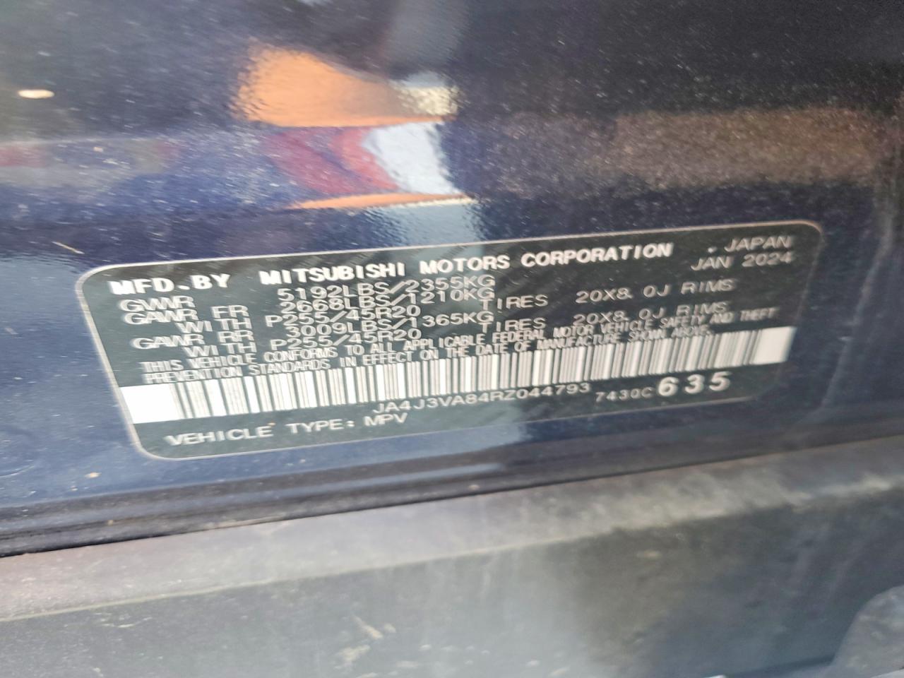 2024 MITSUBISHI OUTLANDER