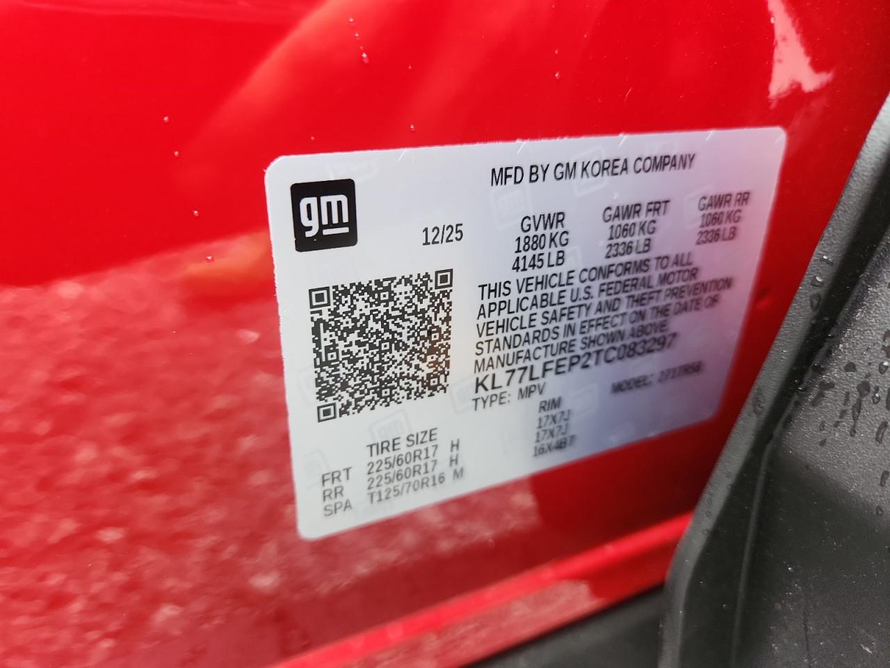 2026 CHEVROLET TRAX