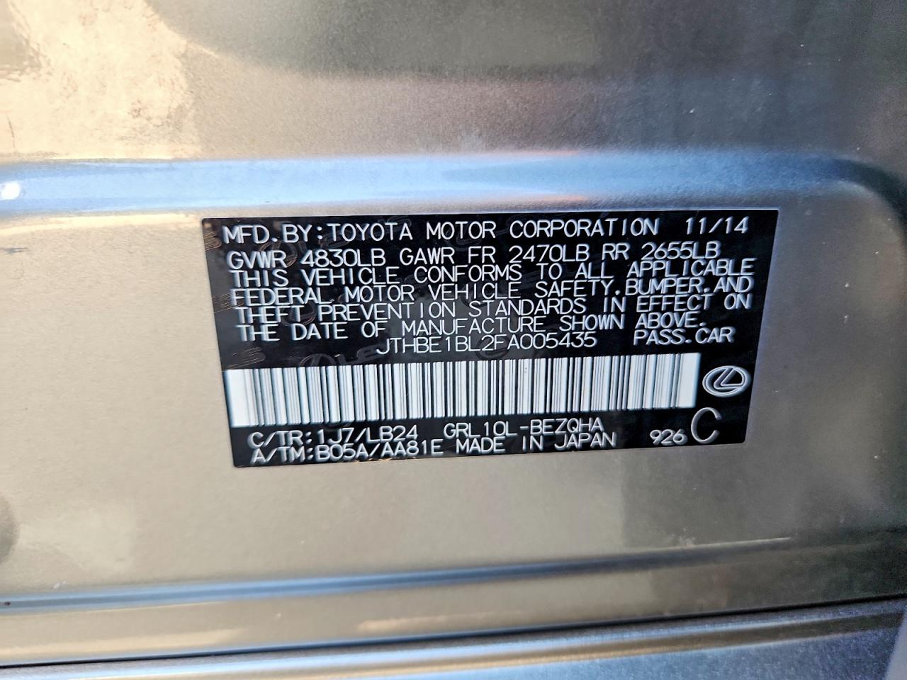 2015 LEXUS GS350