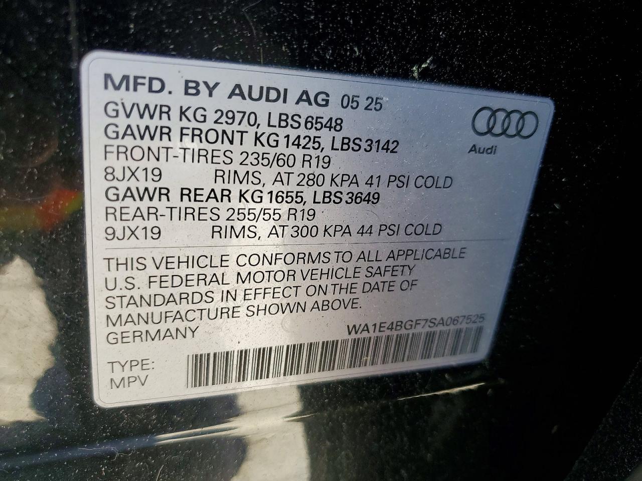 2025 AUDI ALL OTHER