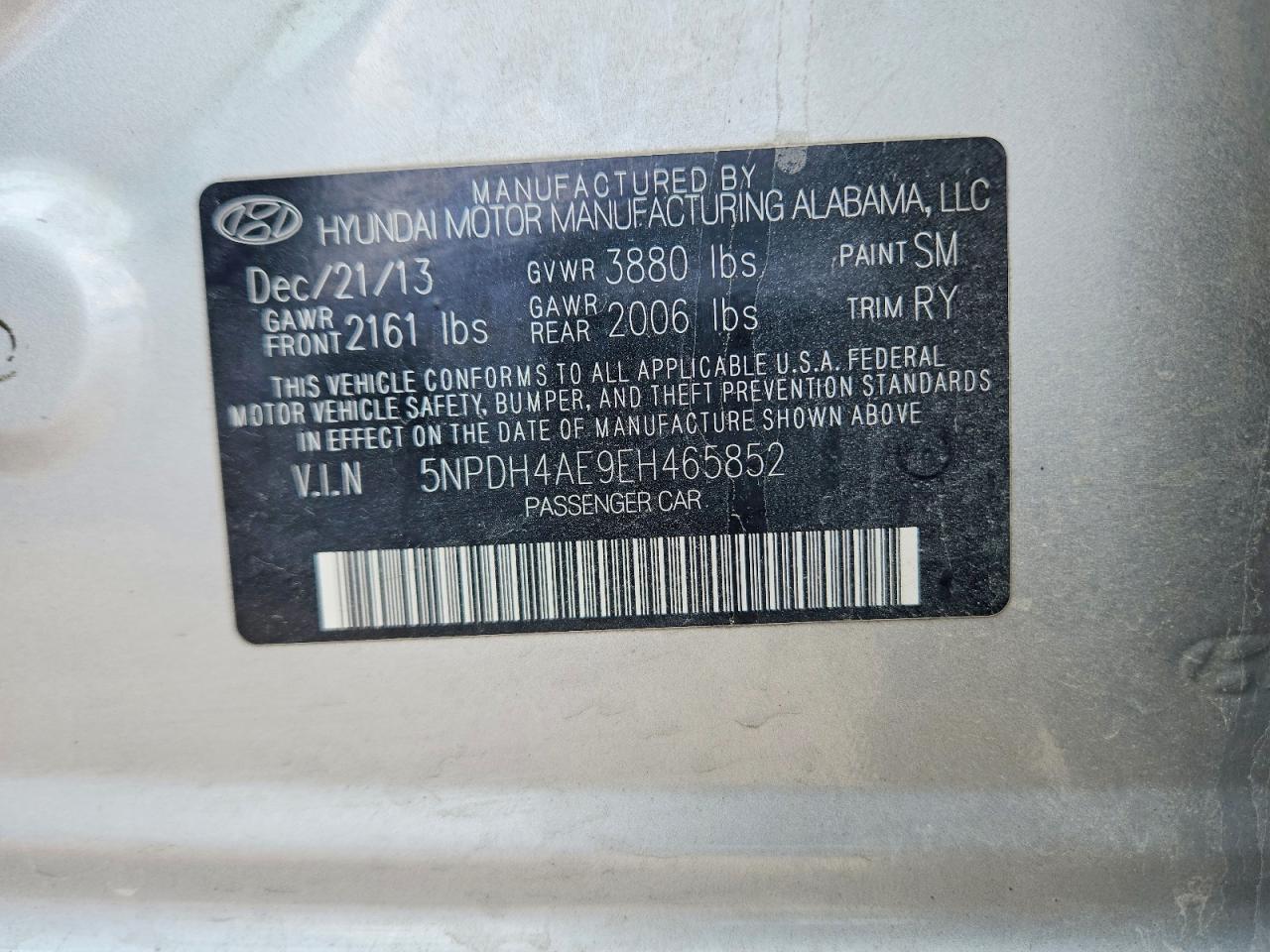 2014 HYUNDAI ELANTRA