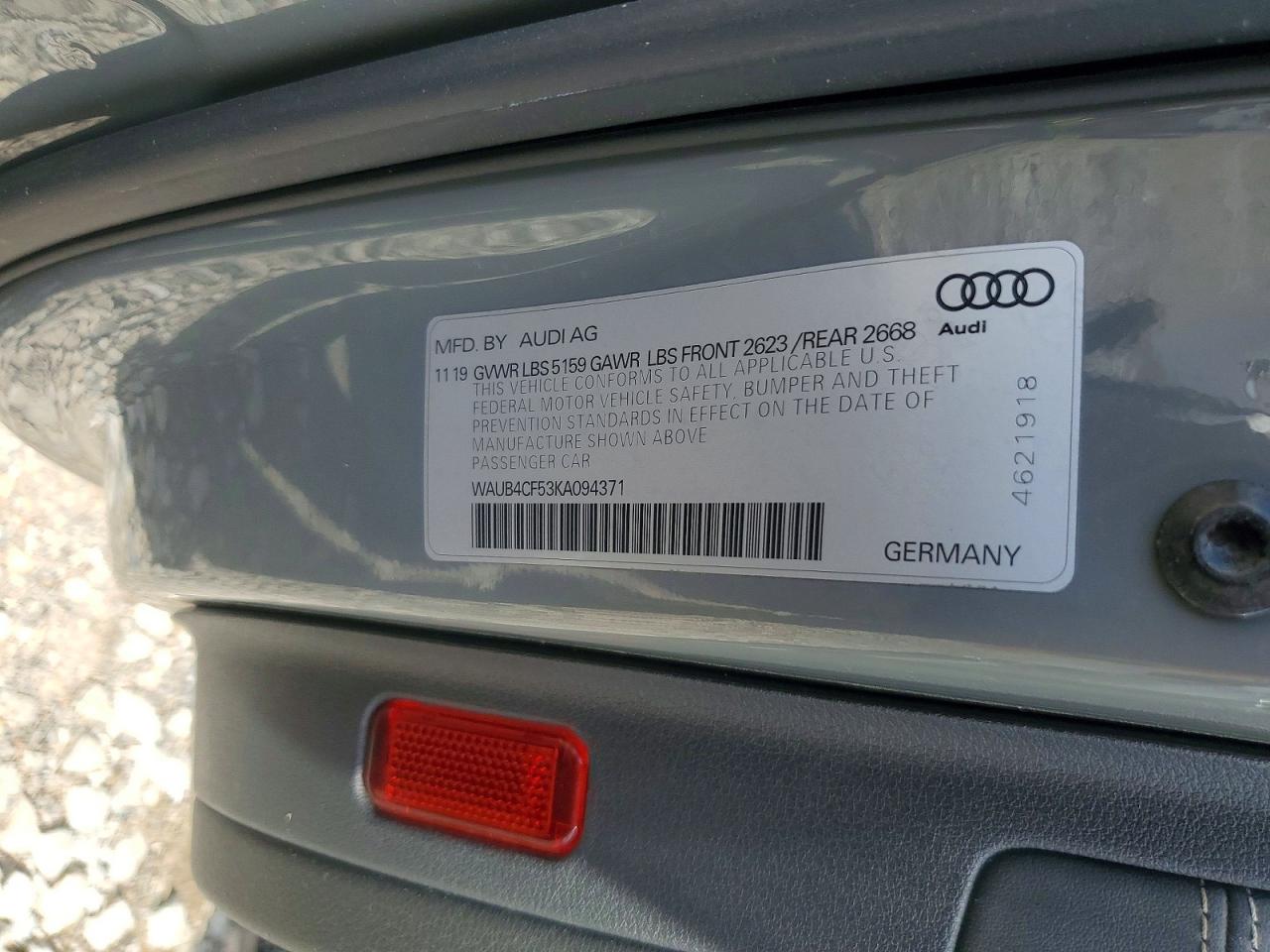 2019 AUDI S5/RS5
