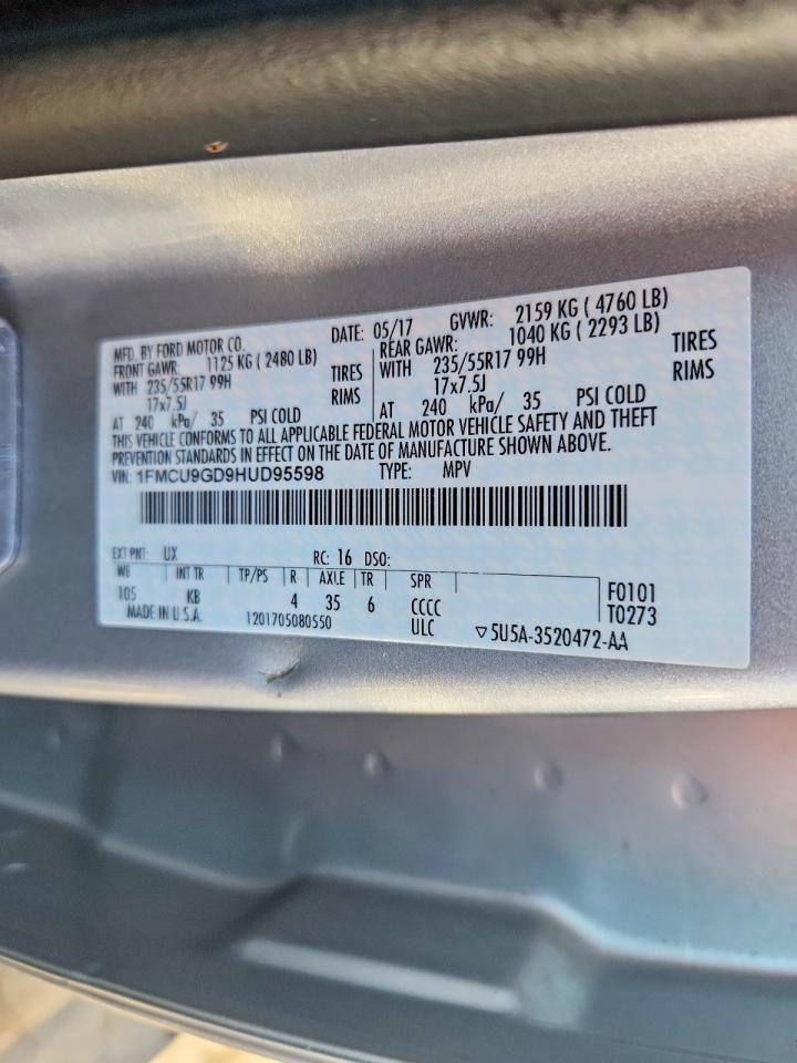 2017 FORD ESCAPE