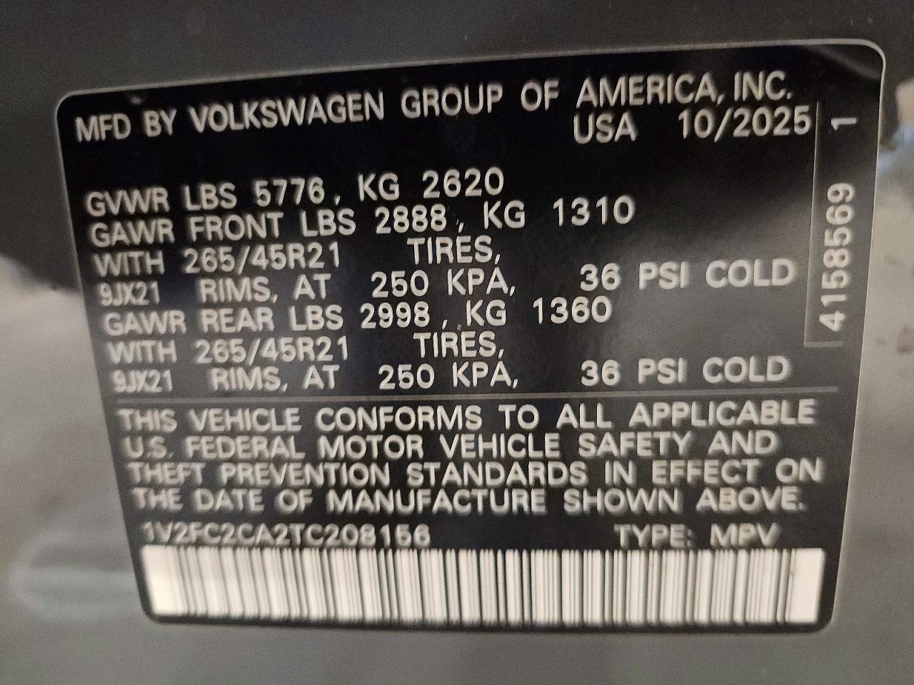 2026 VOLKSWAGEN ATLAS