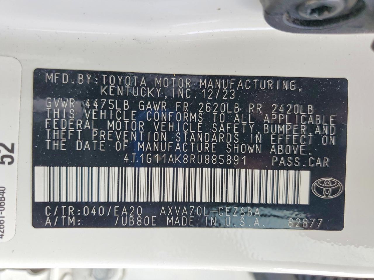 2024 TOYOTA CAMRY