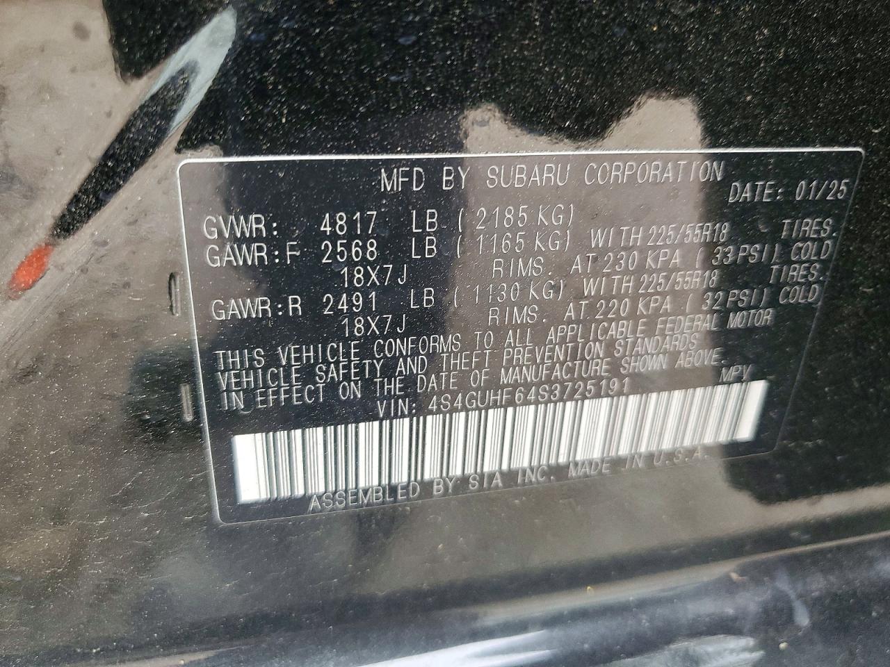 2025 SUBARU CROSSTREK