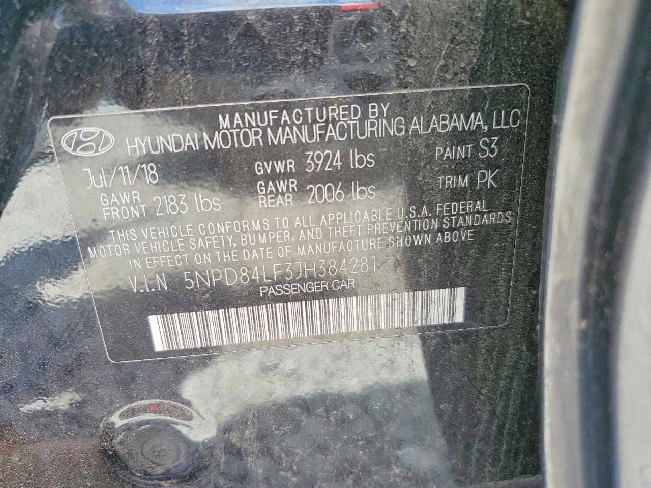 2018 HYUNDAI ELANTRA