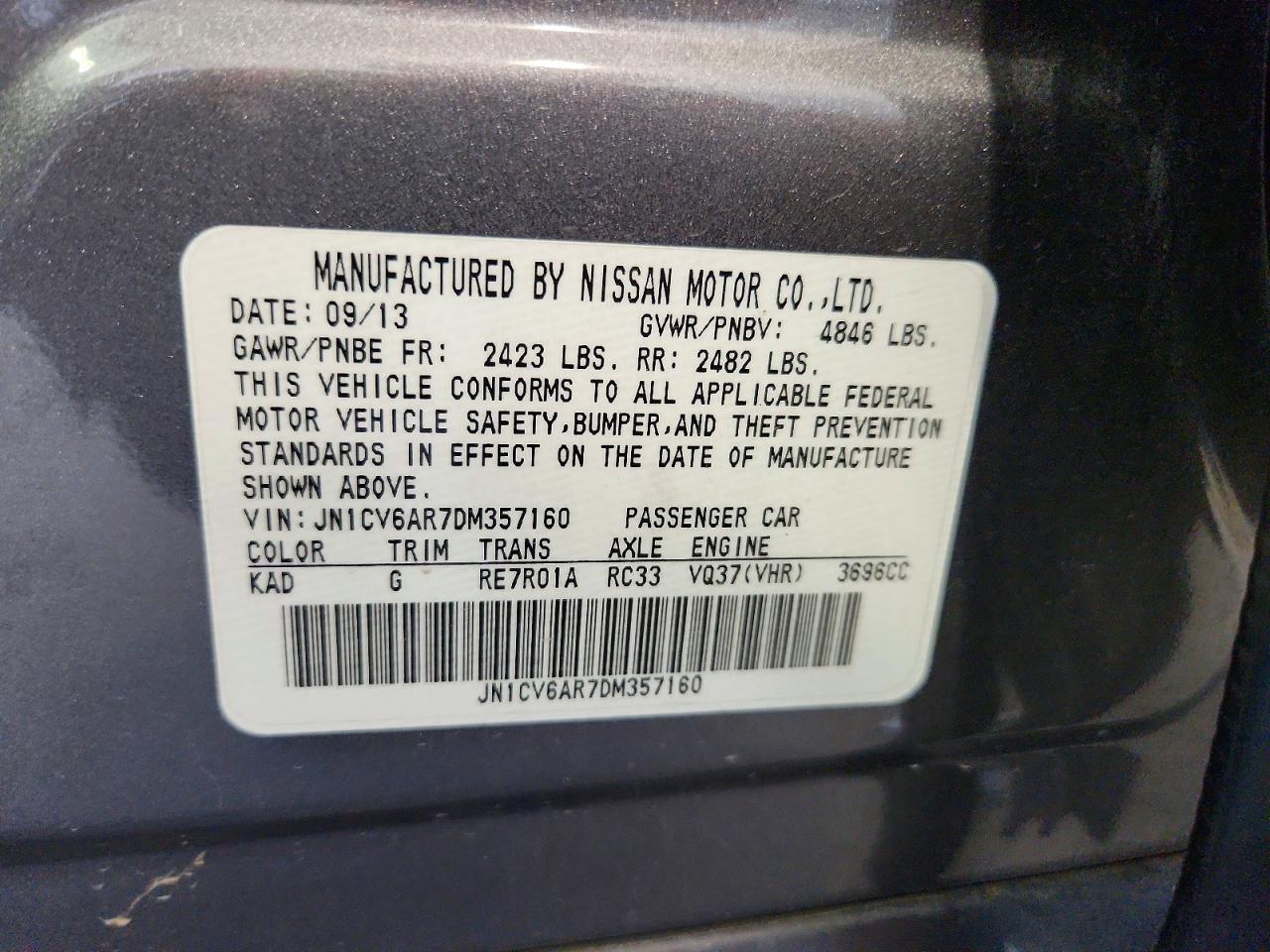 2013 INFINITI G37