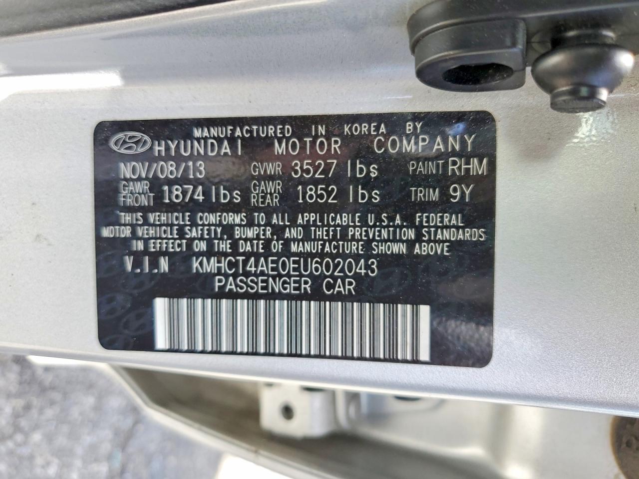 2014 HYUNDAI ACCENT