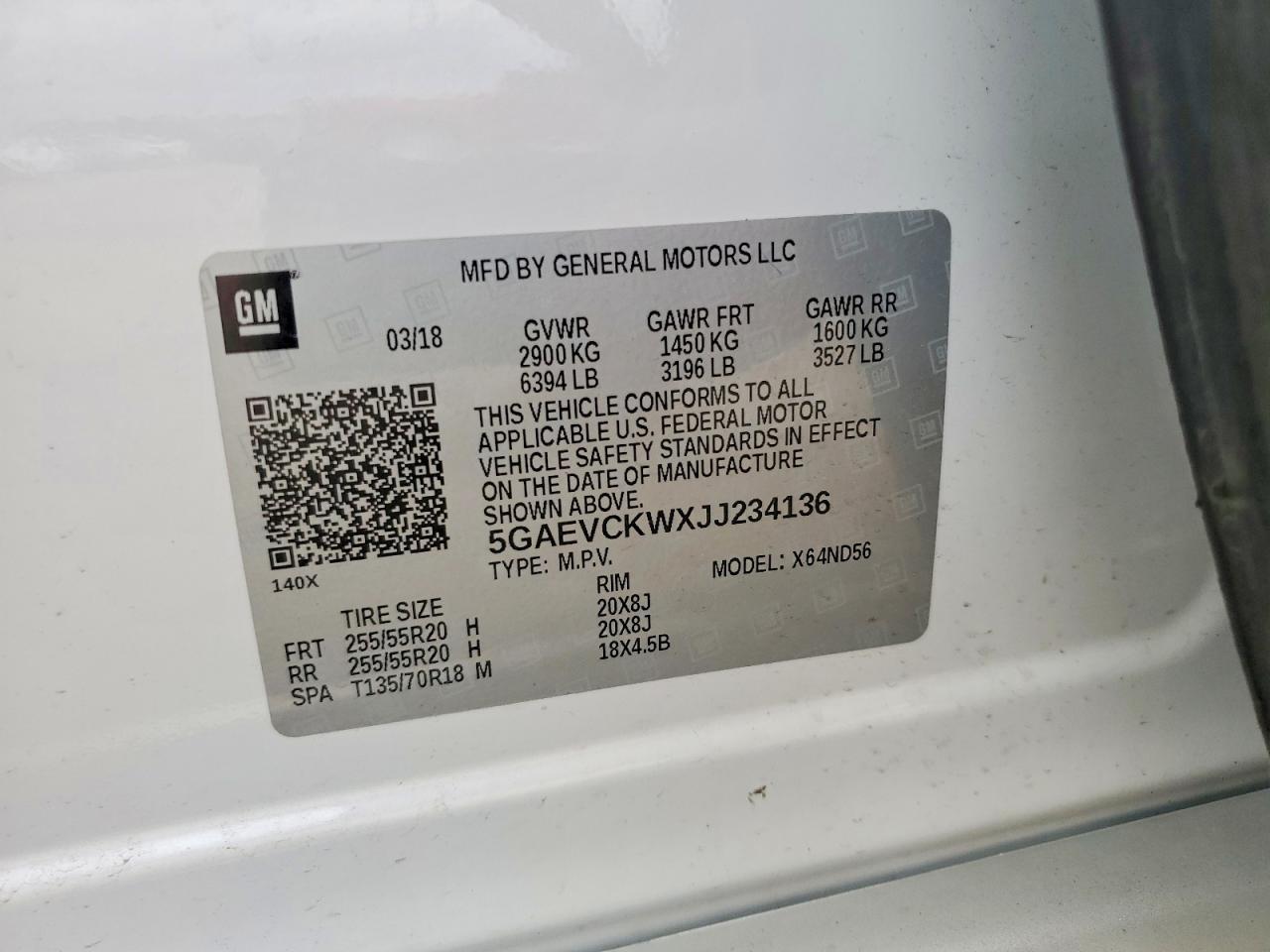 2018 BUICK ENCLAVE
