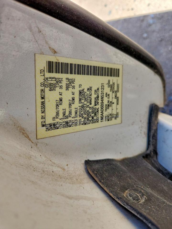 2004 NISSAN TITAN PRO-