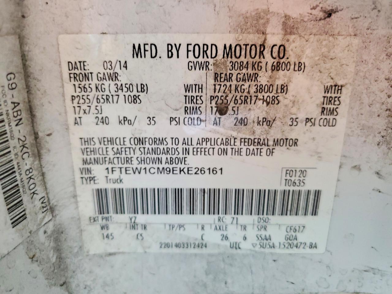 2014 FORD F150