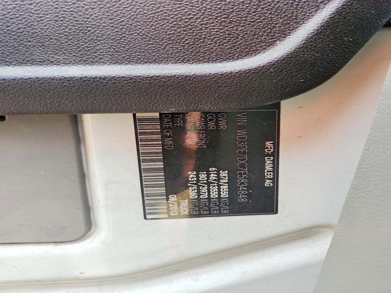 2014 MERCEDES BENZ SPRINTER