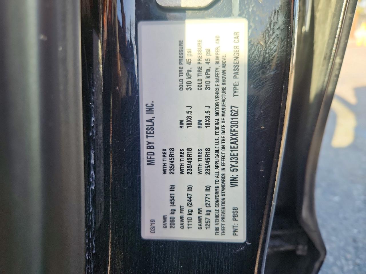 2019 TESLA MODEL 3
