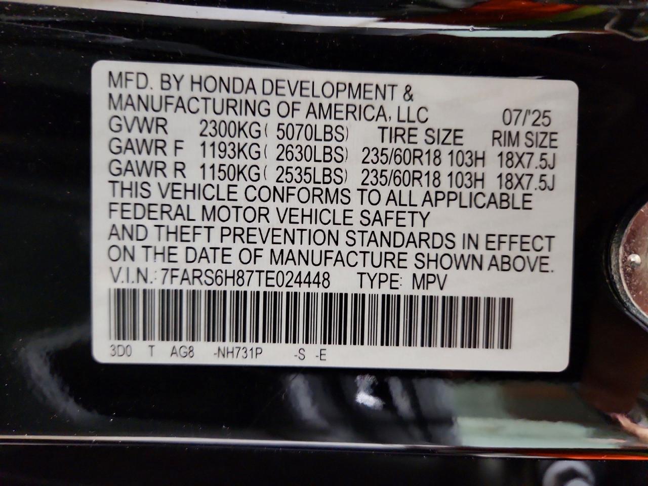 2026 HONDA CRV