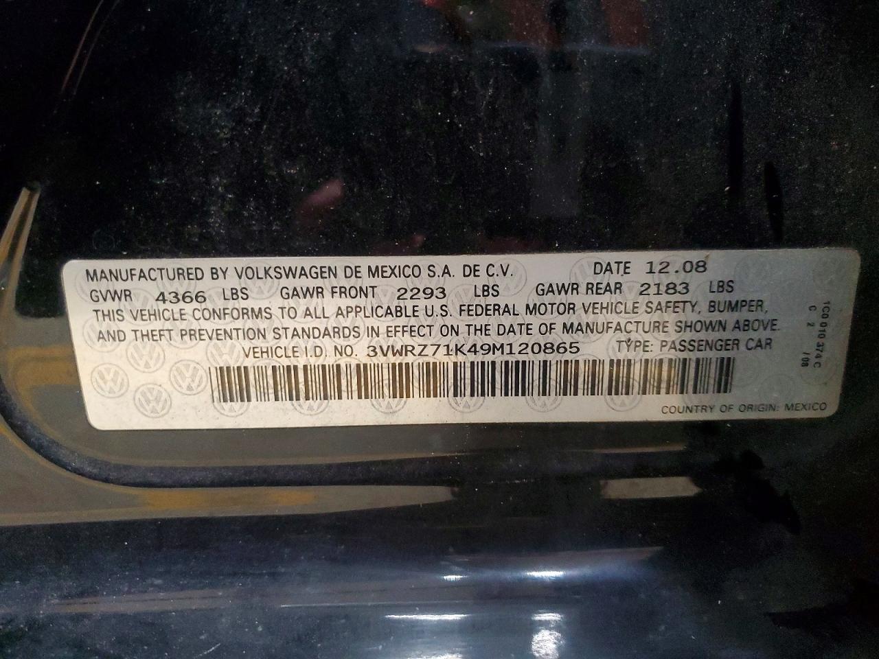 2009 VOLKSWAGEN JETTA