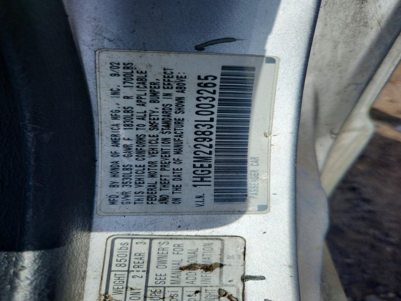 2003 HONDA CIVIC