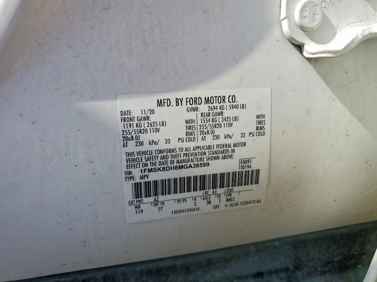 2021 FORD EXPLORER