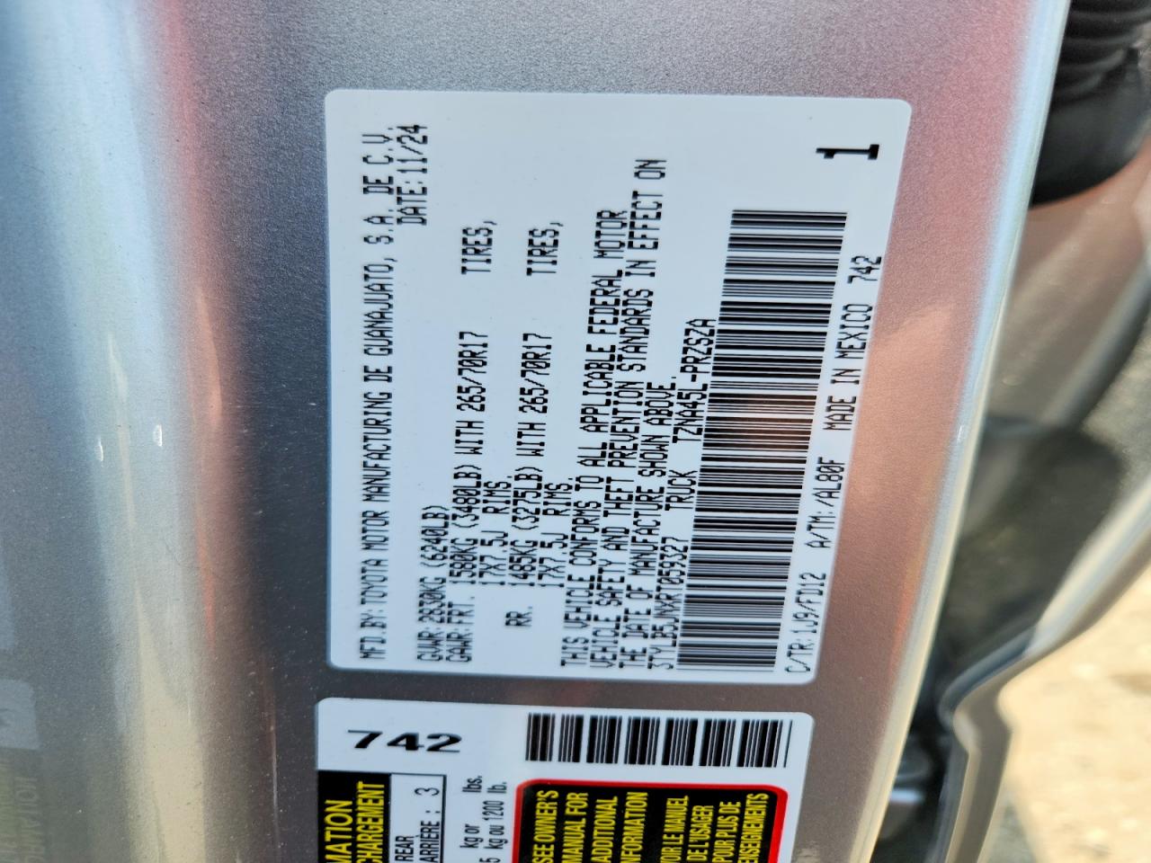 2024 TOYOTA TACOMA