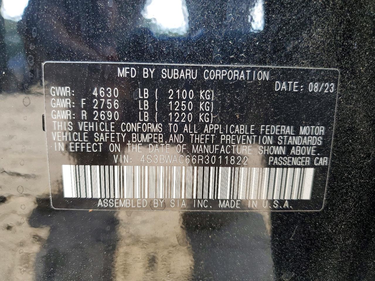 2024 SUBARU LEGACY