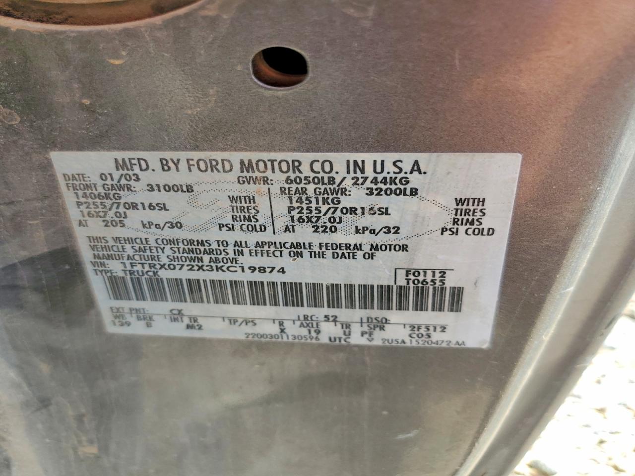 2003 FORD F150