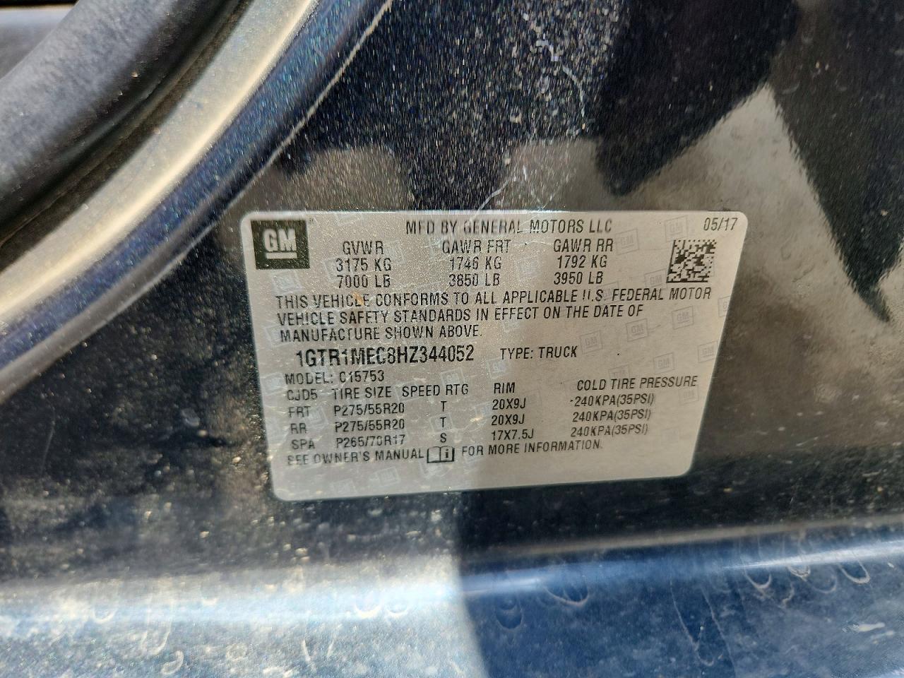 2017 GMC SIERRA