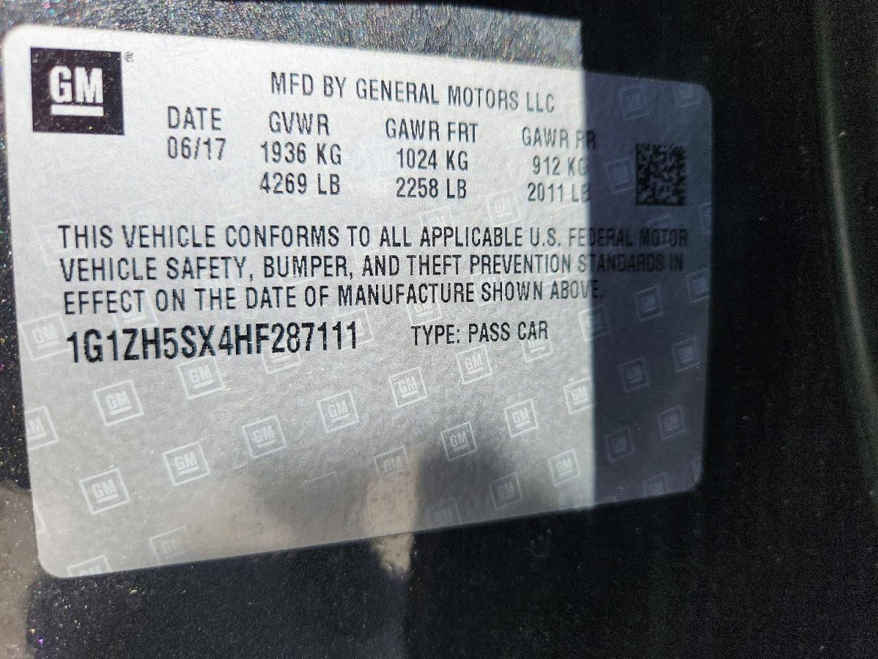 2017 CHEVROLET MALIBU
