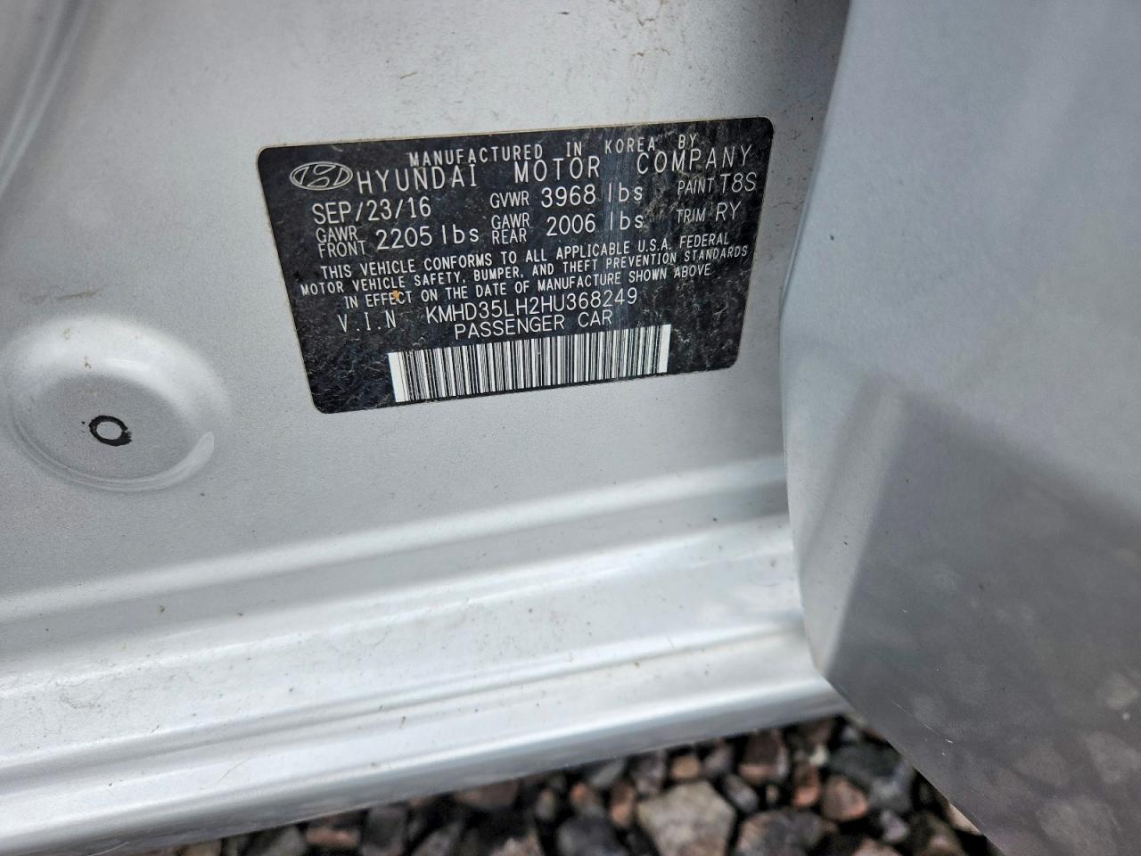 2017 HYUNDAI ELANTRA